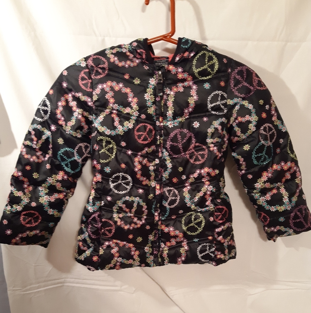 Girls XS size 4-5 Faded Glory Hooded Jacket